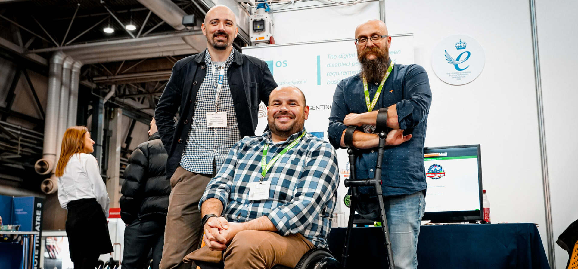 The Nimbus Disability team - from left to right: Greg Bowler (software development), Mark Briggs (director of partnerships), Martin Austin (managing director)